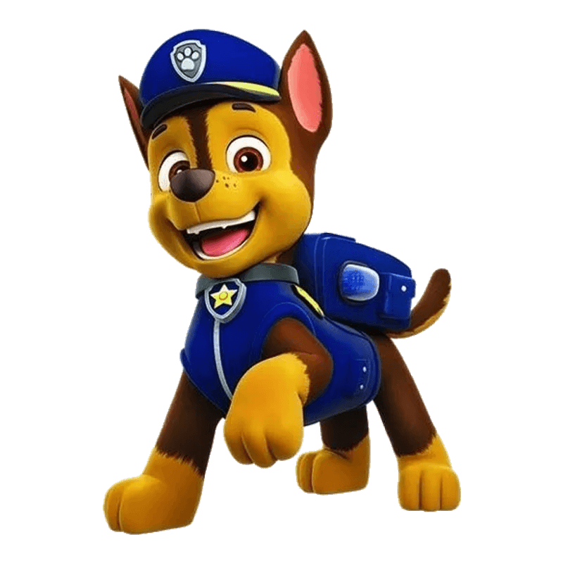 Chase Paw Patrol Personajes PNG - El Taller de Hector