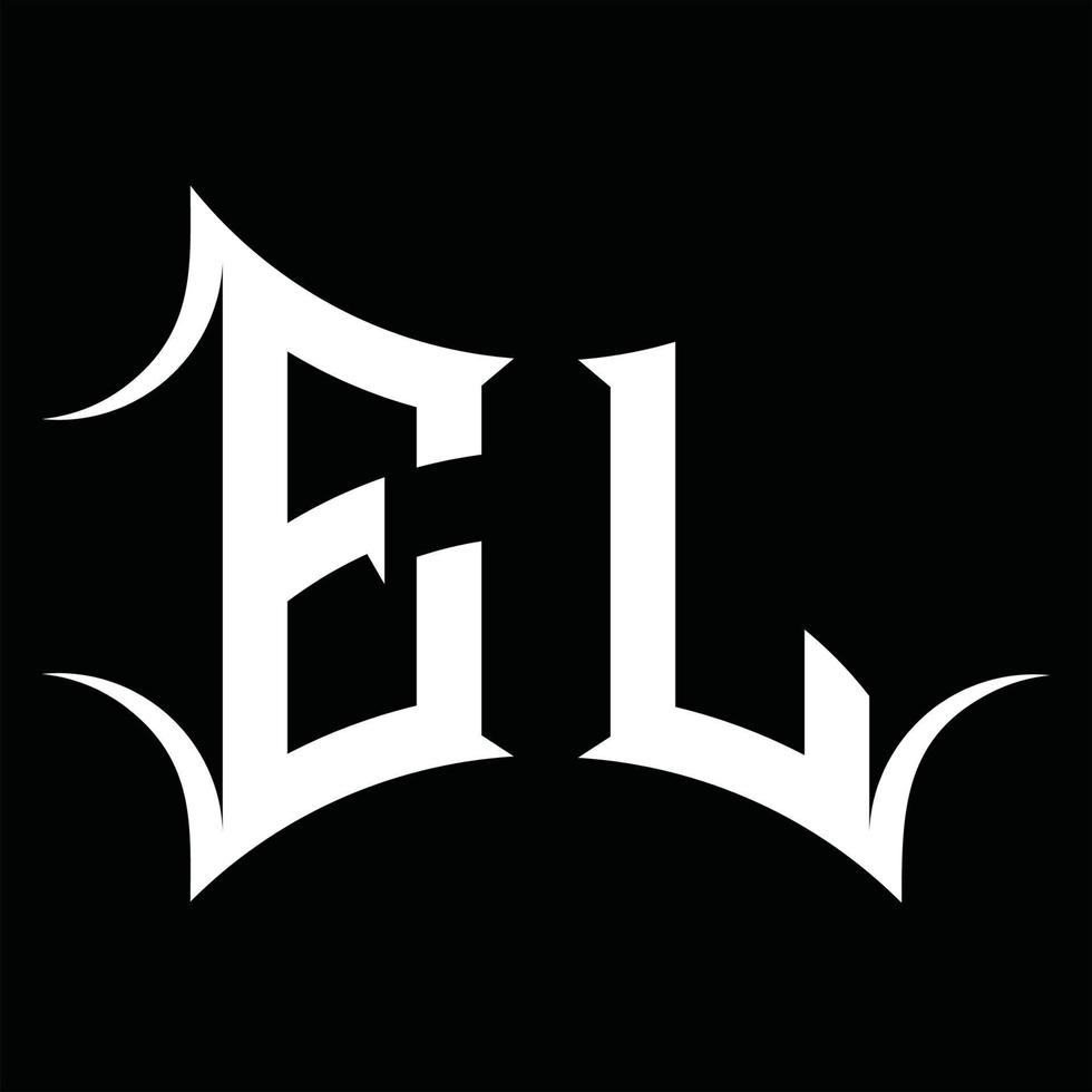 EL Logo monogram with abstract shape design template 16573547 Vector ...