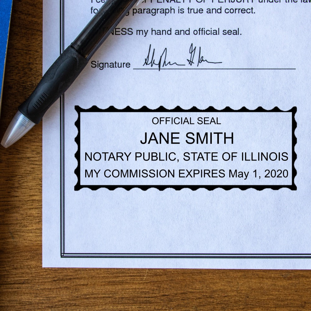 Self-Inking Illinois Notary Stamp – NotaryStamp.com Self-Inking Illinois Notary Stamp – NotaryStamp.com